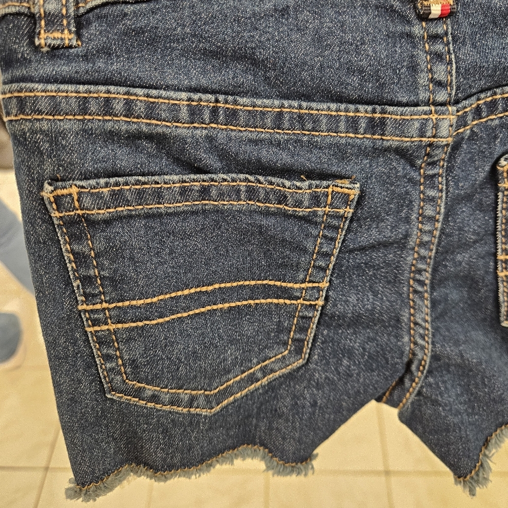 Girl's Toddler Blue Jean Tommy Hilfiger Shorts - Picture 4 of 8